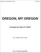 Oregon, My Oregon SATB choral sheet music cover